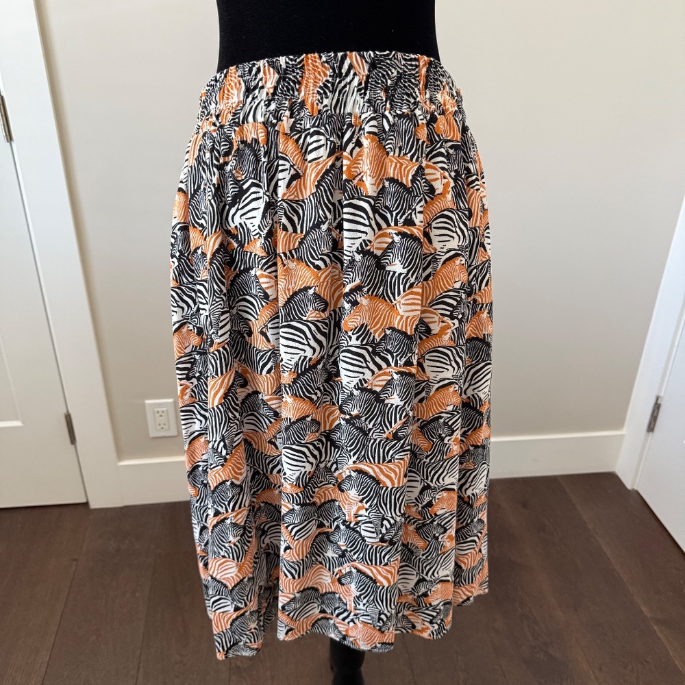 ANTHROPOLOGIE PORRIDGE ZEBRA SKIRT L - Picture 6 of 10